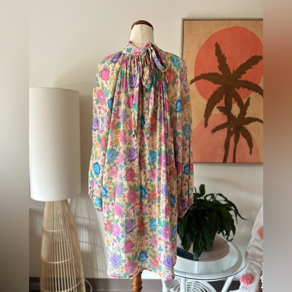 Spell Mossy High Neck Mini Dress Spring Garden - Picture 9 of 12